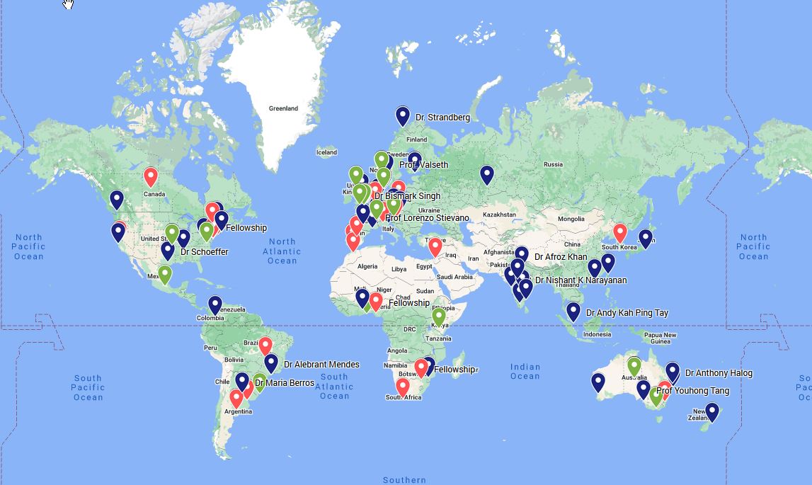 Map all awardees